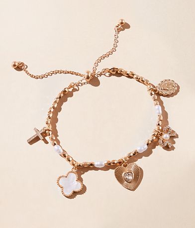 boutique by BKE Glitz Charm Bracelet front view