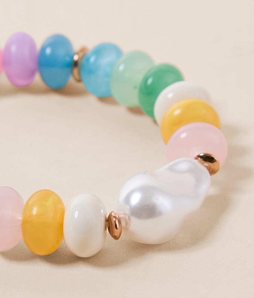 Multi Colored Bead Bracelet - thumbnail 2