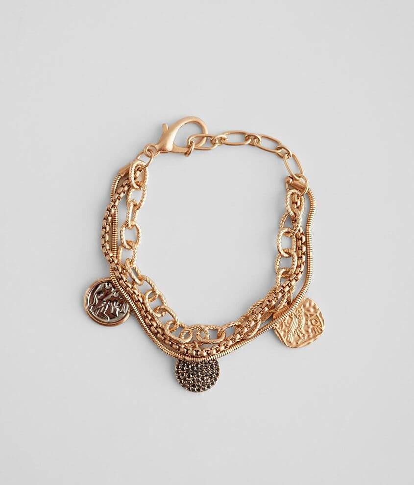 BKE Coin & Chain Bracelet front view