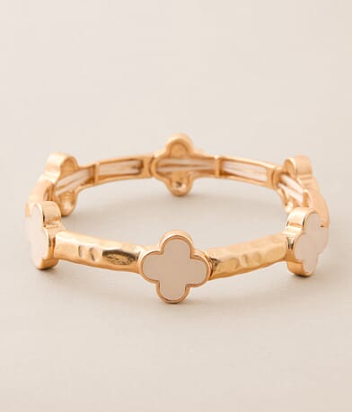 BKE Clover Stretch Bracelet front view