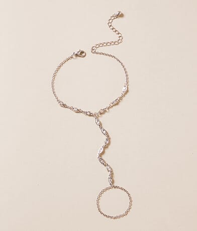 boutique by BKE Glitz Hand Chain front view