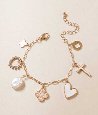 boutique by BKE Glitz Charm Bracelet front view
