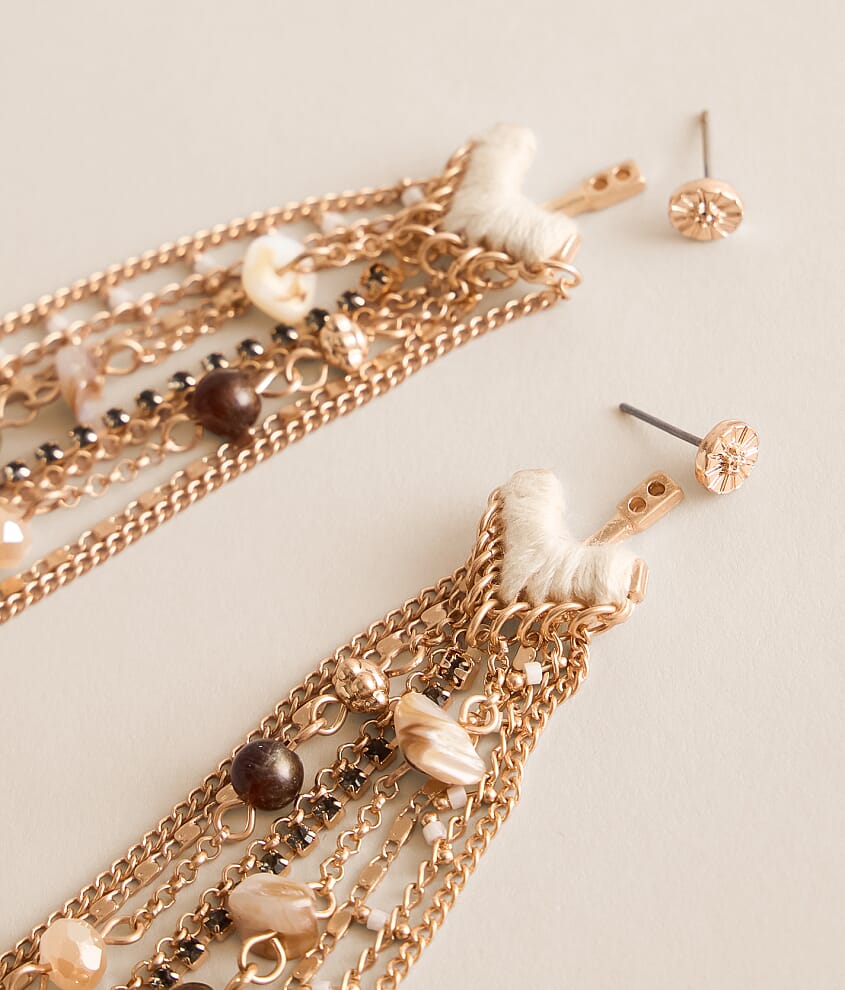 Fringe Drop Convertible Earring