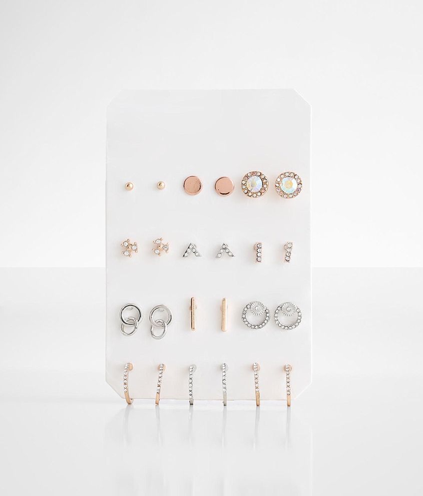 boutique by BKE 12 Pack Stud Earring Set front view