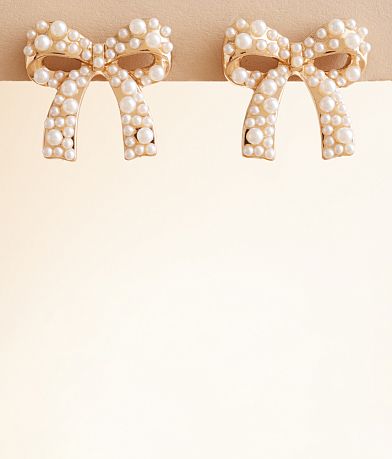 boutique by BKE Faux Pearl Bow Earring MISC_DETAIL_1
