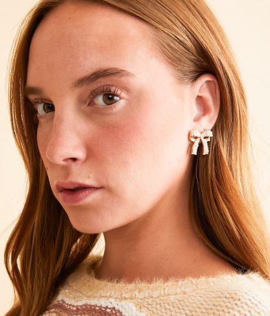 boutique by BKE Faux Pearl Bow Earring MISC_DETAIL_2