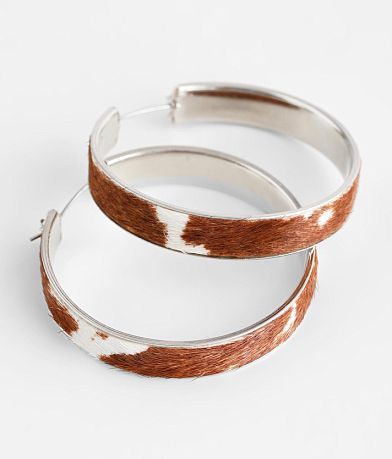boutique by BKE Cow Print Hoop Earring MISC_DETAIL_1