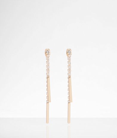 boutique by BKE Glitz Fringe Earring front view