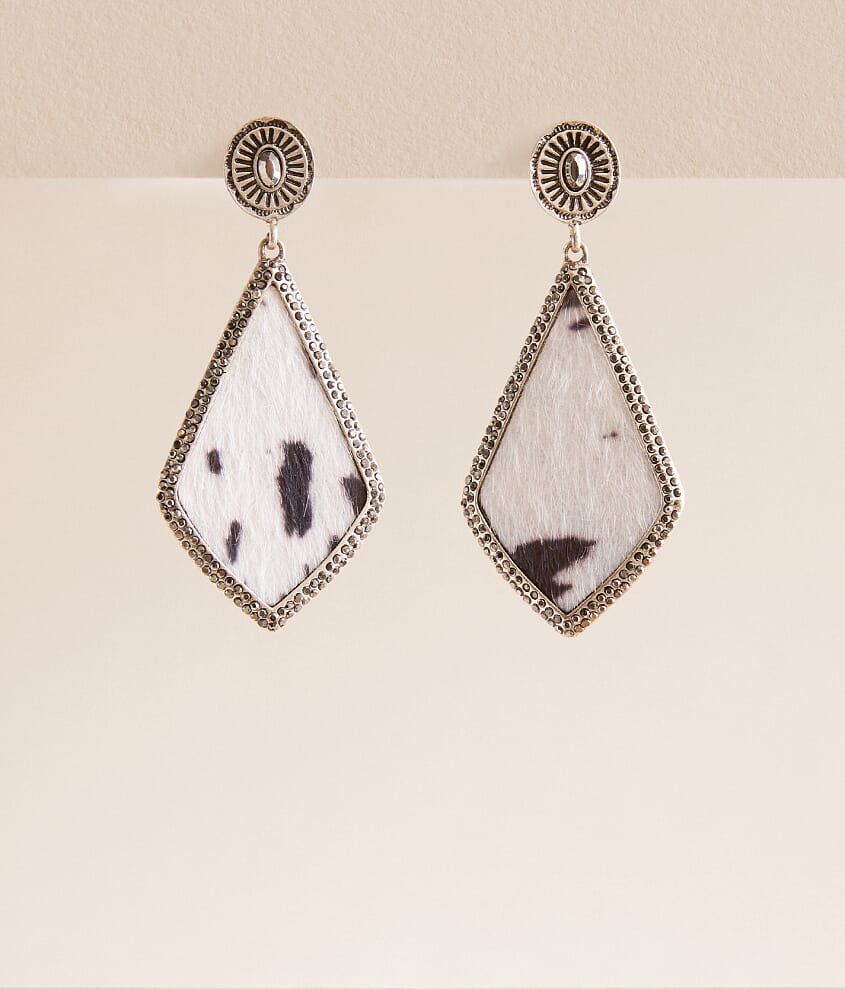 Glitz Cow Print Earring