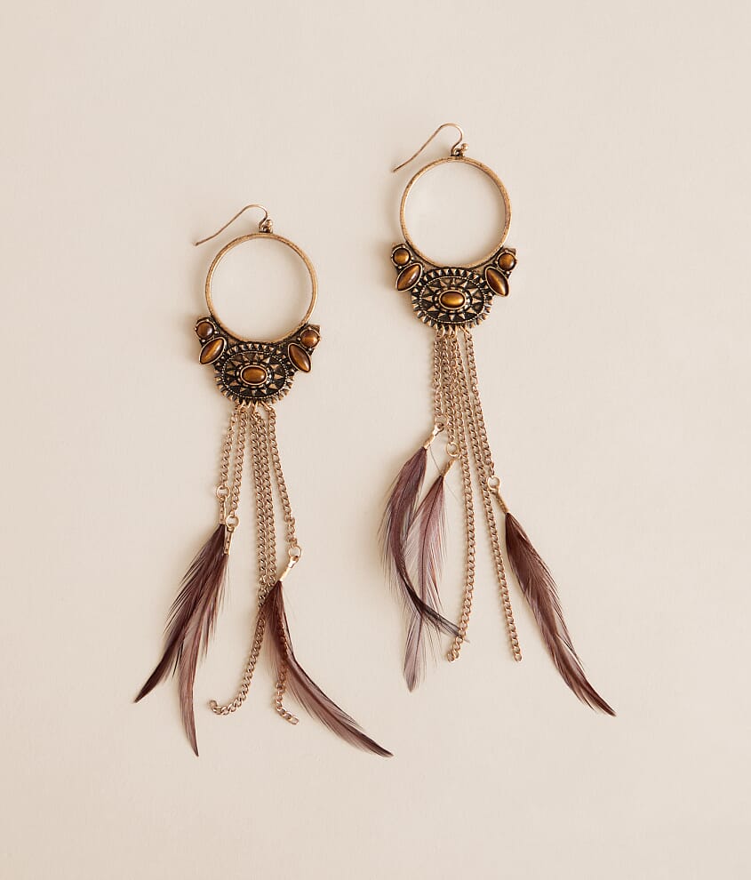 Feather Fringe Earring