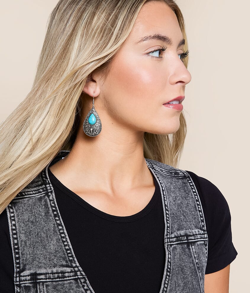 Turquoise Teardrop Earring