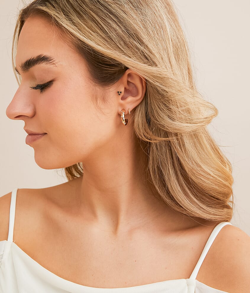 3 Pack Heart Earring Set