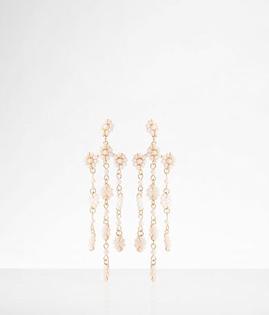 boutique by BKE Flower Bead Earring front view