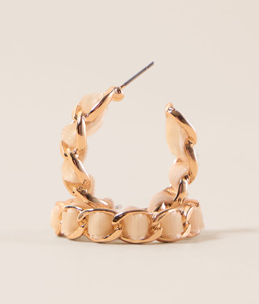 Velour Thread Hoop Earring