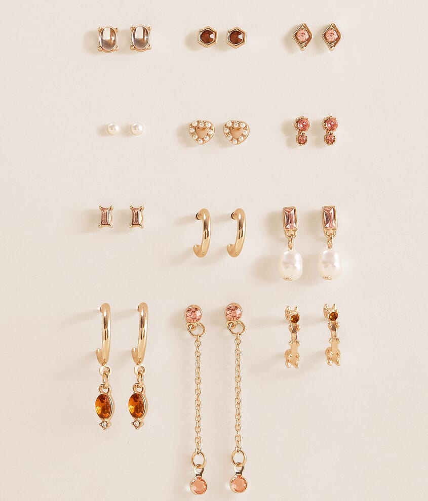BKE 12 Pack Glitz Earring Set