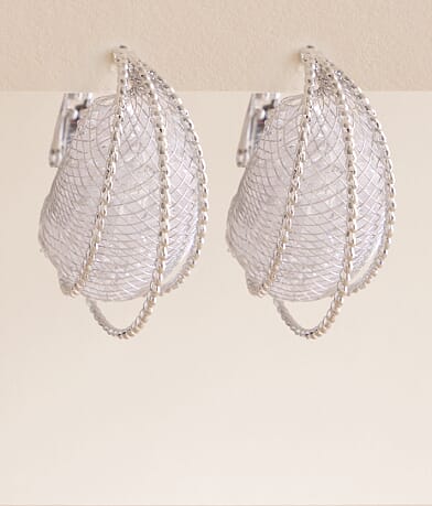 boutique by BKE Wired Hoop Earring front view