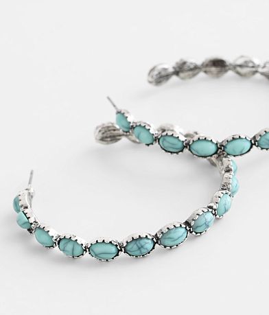 boutique by BKE Turquoise Hoop Earring MISC_DETAIL_1