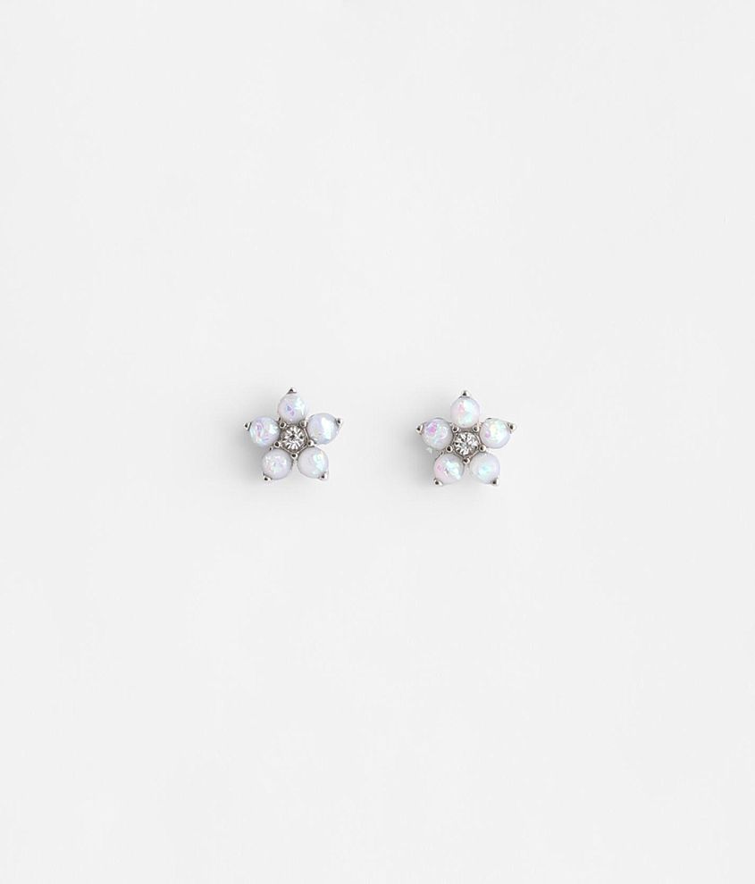 boutique by BKE Resin Floral Earring front view