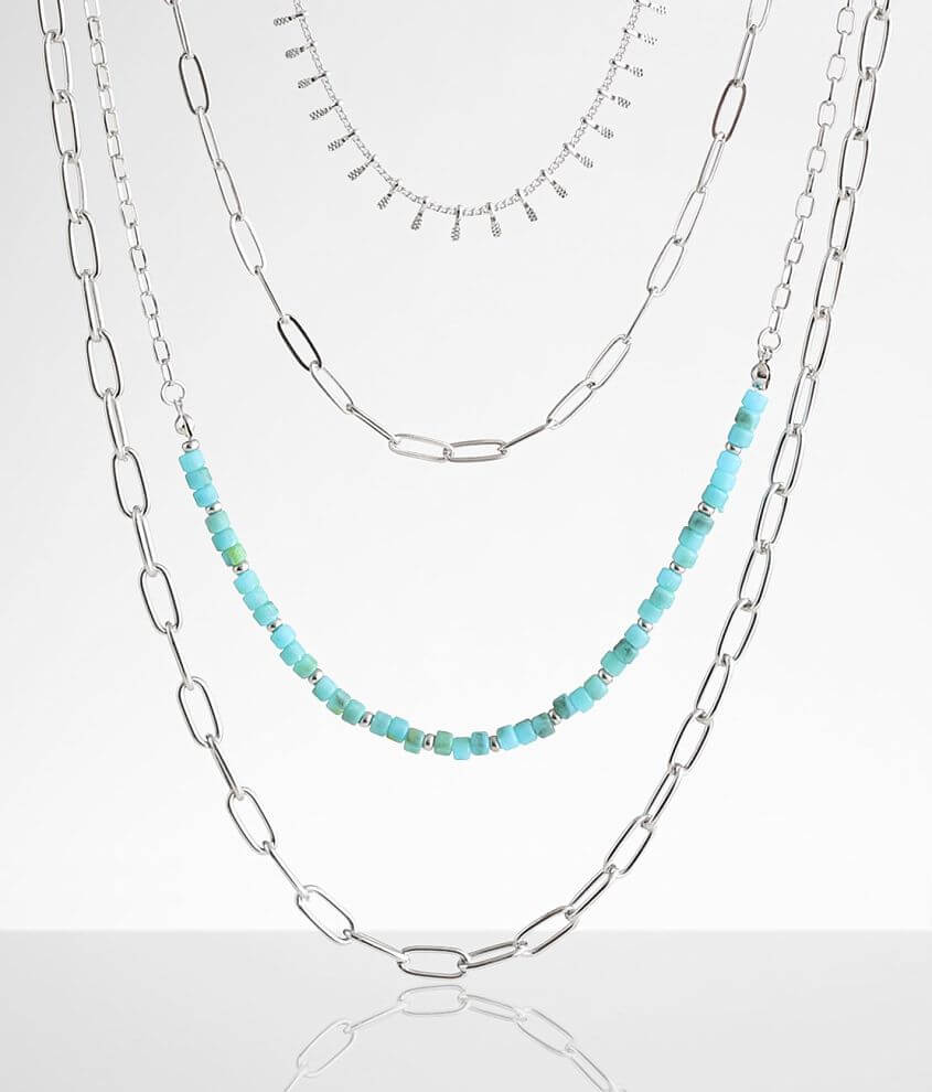 BKE 4 Pack Assorted Necklace Set front view