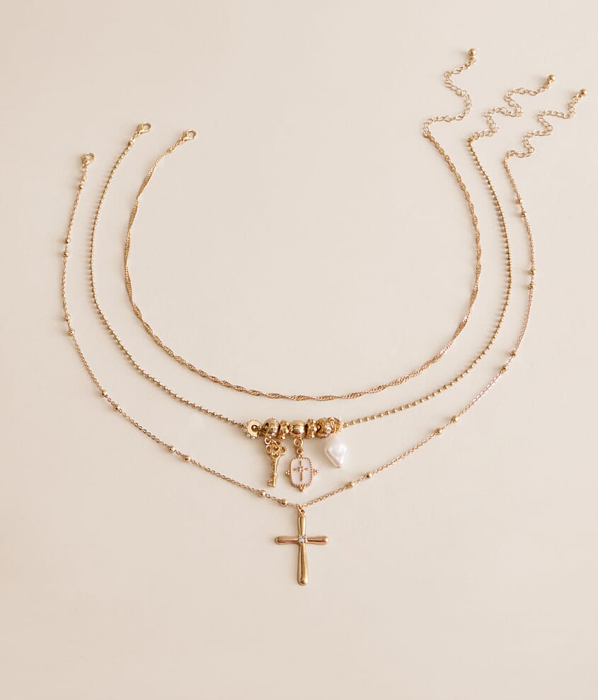 3 Pack Charm Necklace Set