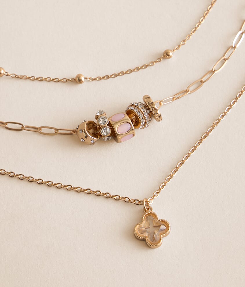 3 Pack Charm Necklace Set