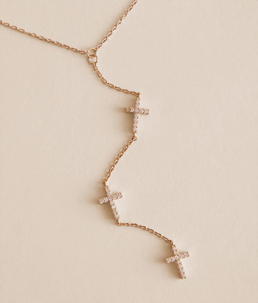 Triple Cross Necklace - thumbnail 2