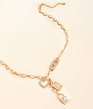 boutique by BKE Cluster Charm Necklace front view
