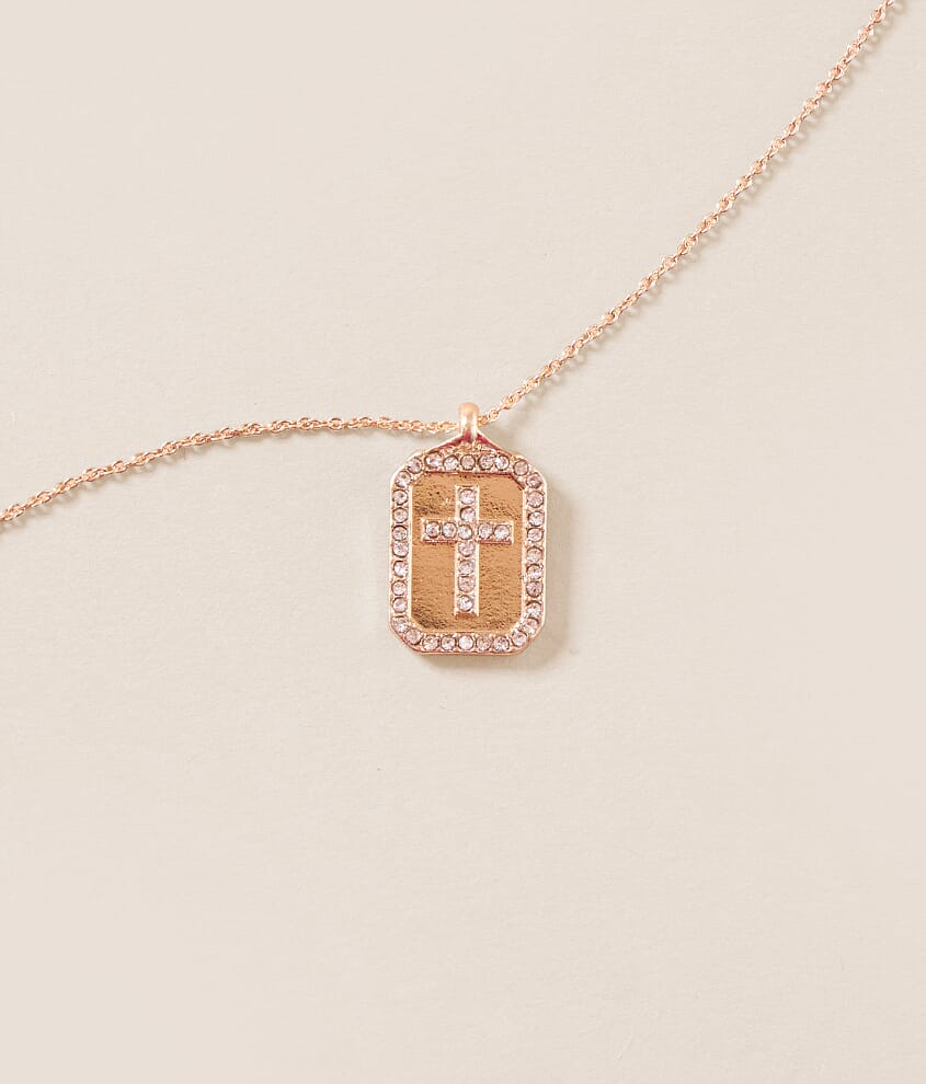 Glitz Cross Necklace - thumbnail 2