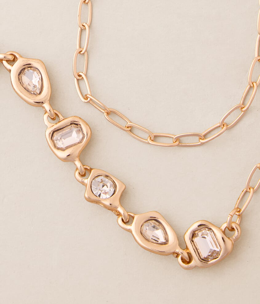 2 Pack Glitz Necklace Set