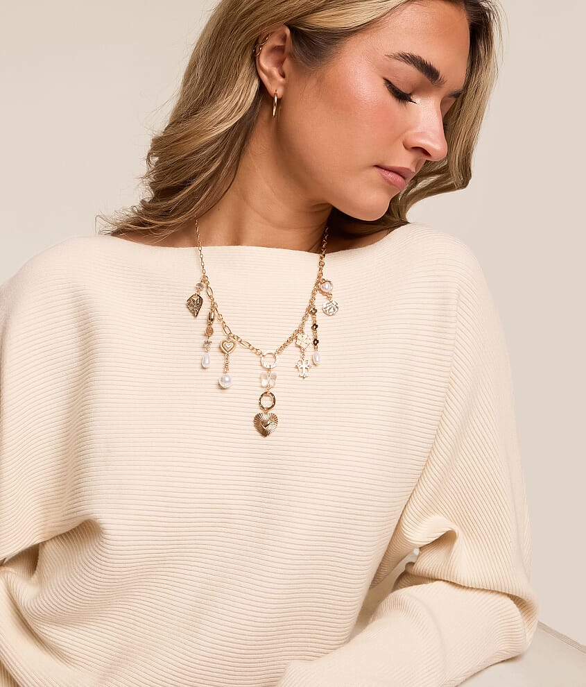 Fringe Charm Necklace