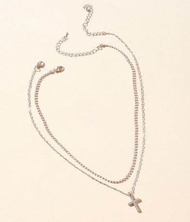 boutique by BKE 2 Pack Cross Necklace Set misc detail 1 view
