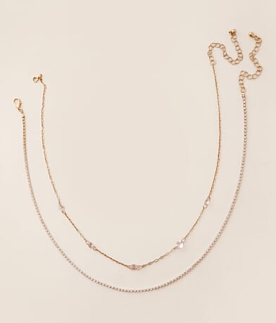 BKE 2 Pack Glitz Necklace Set front view