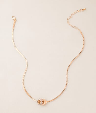 BKE Triple Charm Necklace front view