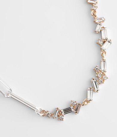 BKE Glitz Paperclip Chain Necklace misc detail 1 view