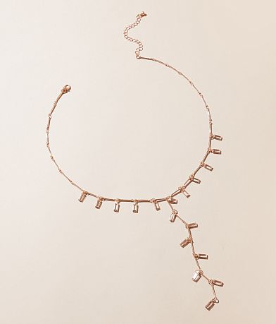 boutique by BKE Glitz Y-Necklace front view