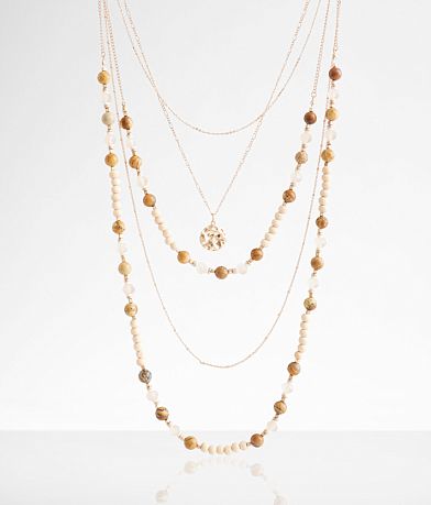 boutique by BKE 2 Pack Tiered Necklace Set front view