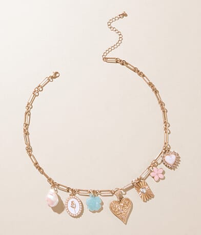 boutique by BKE Sweet Charm Necklace front view