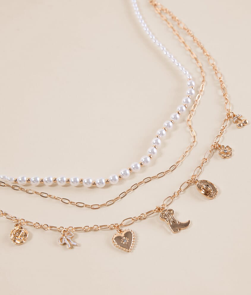 2 Pack Sophisticated Charm Necklace - thumbnail 2
