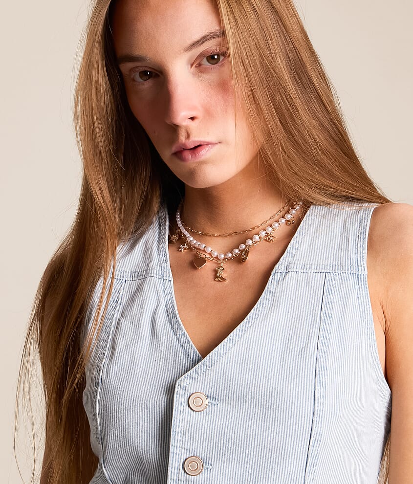 2 Pack Sophisticated Charm Necklace - thumbnail 3