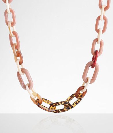 boutique by BKE Resin Chain Necklace front view