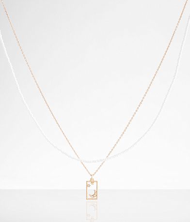 boutique by BKE Celestial Pendant Necklace front view