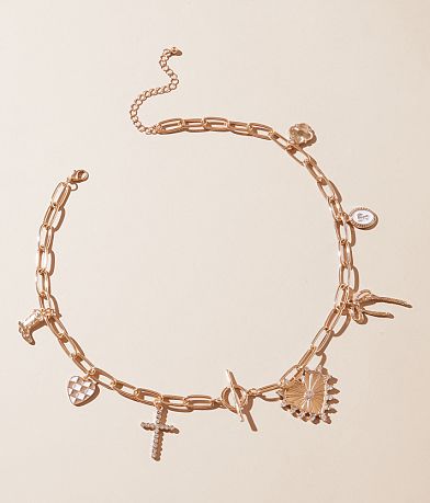 boutique by BKE Statement Charm Necklace front view