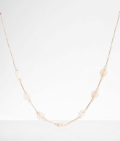boutique by BKE Floral Bead Necklace front view