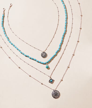 boutique by BKE 4 Pack Western Necklace Set front view