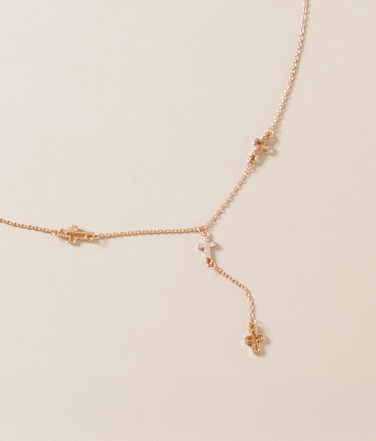 boutique by BKE Glitz Multi Cross Necklace - Women's Jewelry