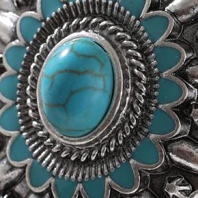 Burnished Silver Turq