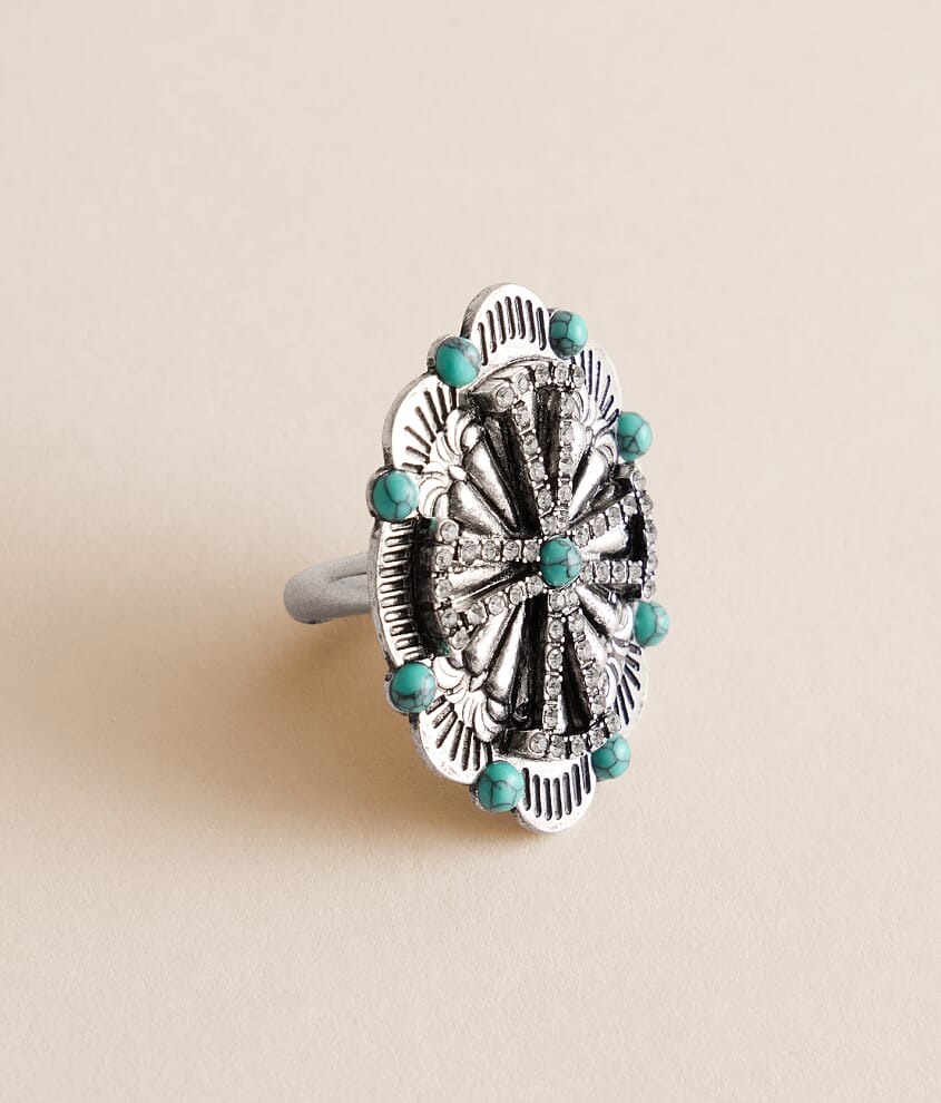 Western Glitz Statement Ring