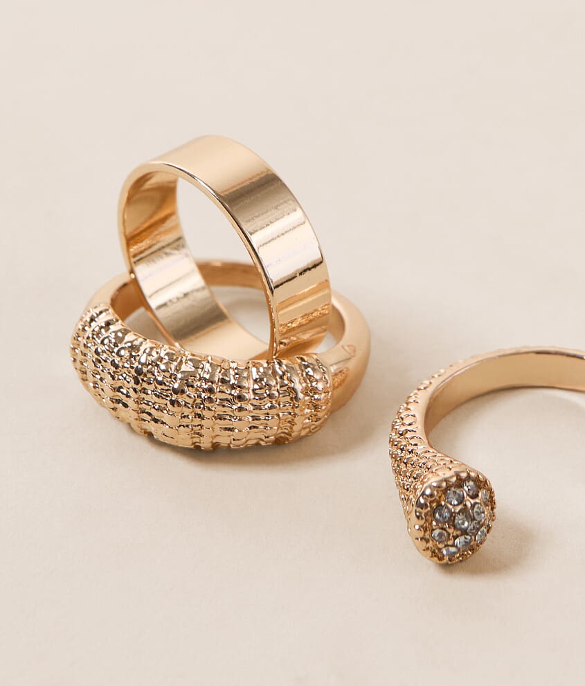 3 Pack Statement Ring Set