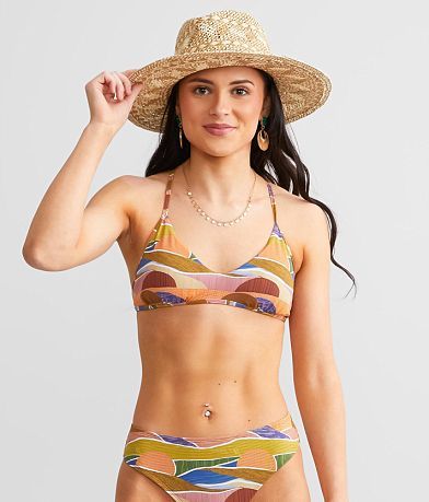 Cyn & Luca Casey Neon Cropped Bikini Top - Women's Swimwear in