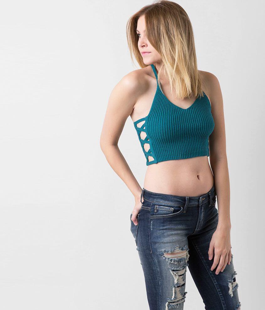 Gimmicks Ribbed Tank Top front view